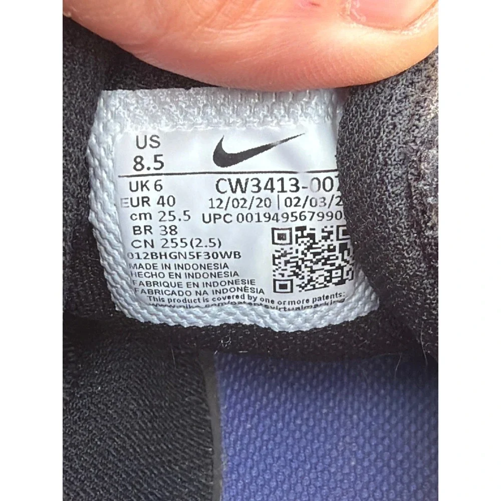 Nike Downshifter 11 Womens Running Shoes Black Purple CW3413-001 Size 8.5